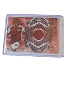 🔥2014 Topps MLS Deshorn Brown Game Used Swatch Card🔥 - Picture 1 of 2