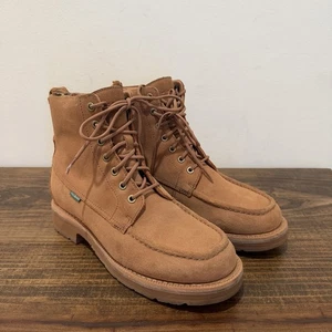 Tecovas The Rugged Moc Roughout Natural Lace Up Men's Size 8.5 D Suede Boots - Picture 1 of 16