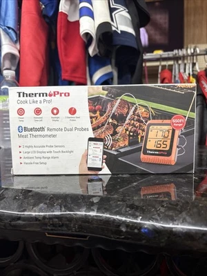 ThermoPro Meat Cooking Thermometer 650FT Bluetooth Dual Probes TP920 - Image 1 of 2