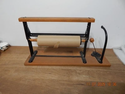Antique General Store Butcher Paper Wrapping Roll Cutter Dispenser Wright 15" - Image 1 of 4