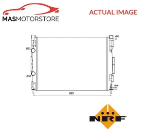 RADIADOR REFRIGERACIÓN MOTOR NRF 58327 UN NUEVO OE REPUESTO - Imagen 1 de 9