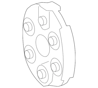 Amortiguador de eje de transmisión genuino Mercedes-Benz 205-411-01-00 Foto 1 de 3
