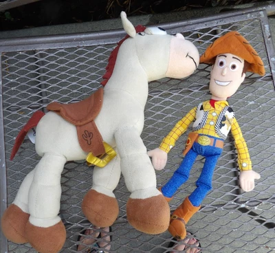 Disney Parks Toy Story Ojo de Buey Peluche Posables Piernas Flexibles 10” Y Woody 11” Foto 1 de 4