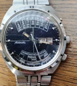 Wittnauer watch 2000 Multi Calendar Men's Automatic 17 Jewels Beautiful! B24 - Picture 1 of 9