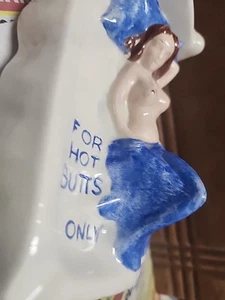 Vintage Ashtray Woman Topless Naked Lady in Bed Hot Butts Only - Picture 1 of 7