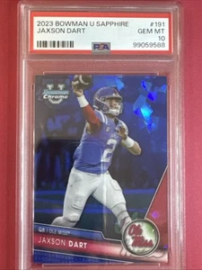 2023 Bowman Chrome U Jaxson Dart Sapphire #191 PSA 10 POP 6 💥 - Picture 1 of 3
