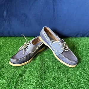 Sebago Docksides 2 Eye Purple Leather Boat Shoes Women’s Size 7.5 M 61038139 - Picture 1 of 12