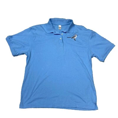 Polo de Colección Años 90 Texas Bluebonnet Mockingbird Para Mujer Talla L Grande Yunque Bordado Foto 1 de 4