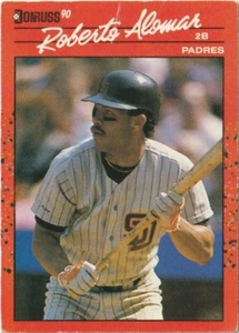 🔥RARE ERROR🔥 - Roberto Alomar #111 - 1990 Donruss - Missing dot "." after INC  - Picture 1 of 2