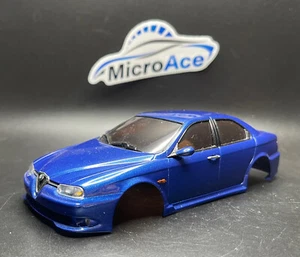 Carrocería Kyosho Mini-Z usada colección escala automática Alfa Romeo 156 GTA azul metálico - Imagen 1 de 8