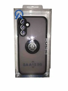Samsung A15 5G Black On Gray Ring Case - Picture 1 of 2