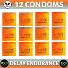 12x EXS Delay Endurance Condom Delaying Ejaculation Boost Pleasure Vegan