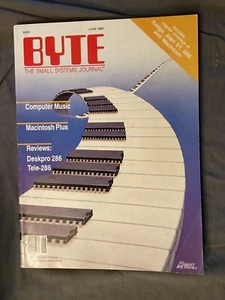 BYTE - June 1986 - Computes and Music - FREE SHIPPING - Picture 1 of 1