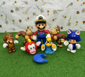 Super Mario Figure Bundle World Of Nintendo Captain Tanooki Cheep Cheep DK More