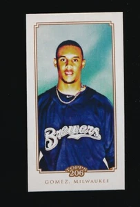 CARLOS GOMEZ ⚾ 2010 Topps 206 Mini POLAR BEAR #74 Milwaukee Brewers - Picture 1 of 2