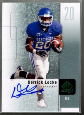 B3818- 2011 SP Authentic Autographs #54 Derrick Locke E Auto SAMPLE PIC - Image 1 of 2