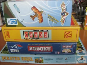 4 Brettspiele: Piraten Insel, Lucky Loop. Rondo, Sudoku - Bild 1 von 5