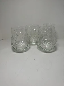 Libbey Clear Glass Tiki Cocktail Bar Beverage Glasses Set of 4 - Picture 1 of 9