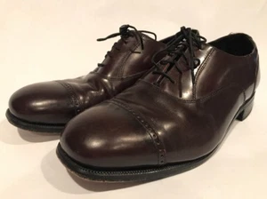 Zapatos de vestir para hombre Florsheim Lexington Borgoña punta gorra 17067-05 cuero talla 11 - Imagen 1 de 12