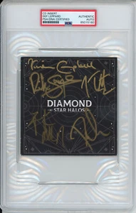 DEF LEPPARD SIGNED DIAMOND STAR HALOS AUTOGRAPHED ALBUM ART CARD PSA DNA COA - Picture 1 of 2