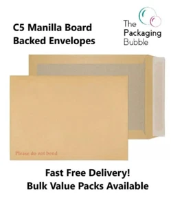 Please Do Not Bend Manilla C5 Umschläge mit Kartonrücken - Bild 1 von 8