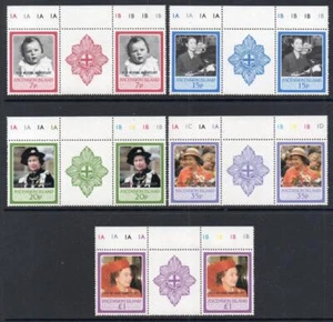 Juego de pares de canaletas sobreimpresión de boda real 1986 ASCENSION ISLAND MNH boda real 40 aniversario - Imagen 1 de 1
