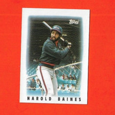 1986 Topps Baseball Mini Major League Leaders #8 - Harold Baines - White Sox