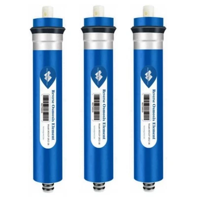 3 Pack 36 GPD RO Membrane Reverse Osmosis Water Filter Fit for GE TFC-24 TFM-18 - Image 1 of 4