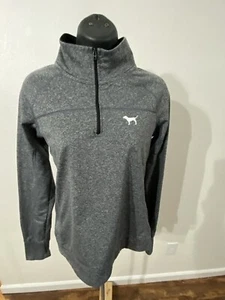 Victoria Secret Pink Women Size S/P Athletic Top 1/4 Zip Thumb Hole High Collar - Picture 1 of 11