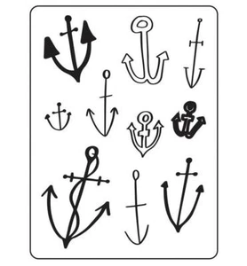 ANCHORS 4.25 x 5.75 Darice Embossing Folder Summer nautical Sea 30023112 - Picture 1 of 1