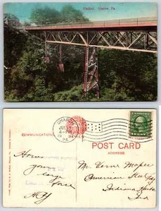 Postal Sharon Pennsylvania VIADUCTO 1912 S49 - Imagen 1 de 1