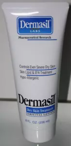 Dermasil Dry Skin Hand Body Lotion Treatment 8 Oz Hypoallergenic Cream Twist Top - Picture 1 of 3