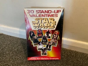 Star Wars 30 Stand Up Vintage Valentines Day Cards New in Original Box Envelopes - Picture 1 of 2