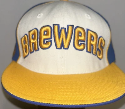 Milwaukee Brewers - Gorra Colección Cooperstown Sombrero Ajustado Aguja Americana 7 1/2 Foto 1 de 4