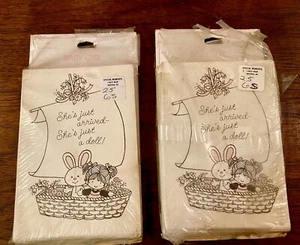 Annunci di nascita Hallmark vintage, bambina, lotto di 2 confezioni - Foto 1 di 10