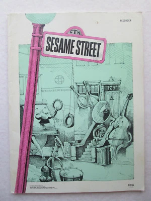 SESAME STREET SONGBOOK FOR RECORDER  circa 1973 Song Book SHEET MUSIC - Image 1 of 4