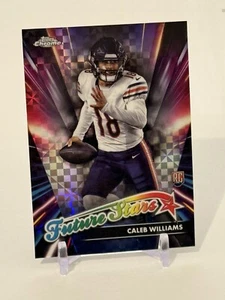2024 Topps Chrome Future Stars X-Fractor #FS1 Caleb Williams RC - Picture 1 of 6