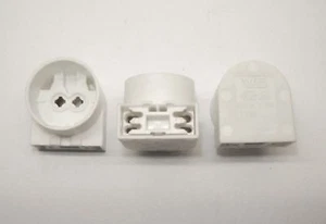 10x VOSSLOH SCHWABE T5 PUSH ON LAMPENHALTER ENDKAPPE DUAL STECKER LH263 UV. - Bild 1 von 1
