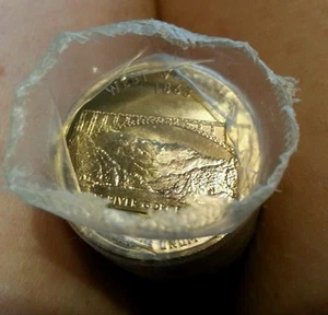2005 D West Virginia State Quarter Roll Uncirculated in plasticbank wrapped roll - Picture 1 of 3