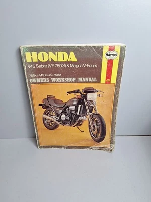 HONDA V45 SABRE VF 750S, & MAGNA,V-FOURs, 1982 ON HAYNES MANUAL - Image 1 of 4