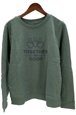 Sudadera para mujer Studio Park X Together for Good cuello redondo Sage Foto 1 de 2