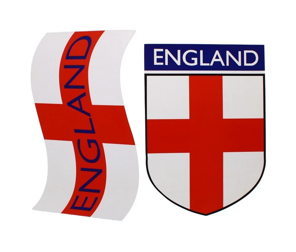 2 x England Magnetic Car Flags – St George’s Cross Magnets for Cars, Vans - Image 1 of 4