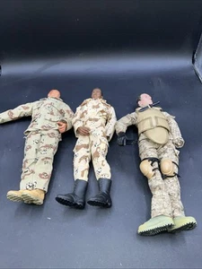 LOT OF 3 Hasbro 1996 GI Joe 12 Inch US Army Action Figures - Picture 1 of 7