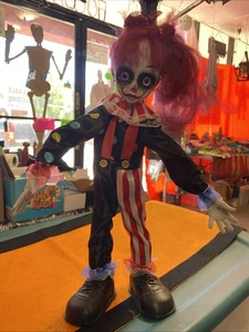 Halloween Requisite gruselige Clown Puppe Mädchen. Hängt oder beweglich. Wirklich einzigartig. Neu. - Bild 1 von 10