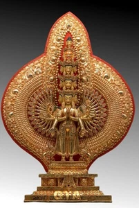 Hand Made master Piece 1000 Hand Avalokitshvera Tibetan Buddha Statue - Picture 1 of 8