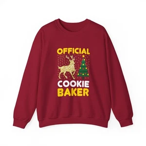 Offizielles Cookie Baker Sweatshirt, Weihnachtsgeschenk, Backen Rundhalsausschnitt, Weihnachten [...] - Bild 1 von 26