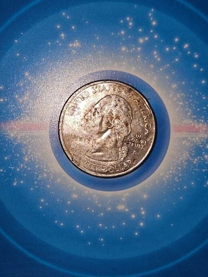 2002 "P" Indiana State Quarter**Struck Through Mint Strike Errors**(Rare) - Image 1 of 4