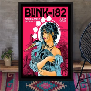 Poster Blink-182 Tour in Fort Worth, TX am 25. Juni 2024 ungerahmt Wandbild Deko - Bild 1 von 4