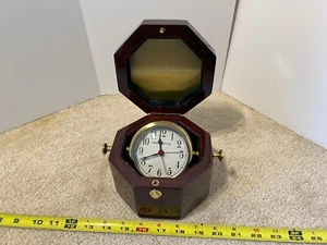 Howard Miller, nautical gyroscopic type desk, shelf, mantel clock. Model 645-187 - Picture 1 of 10