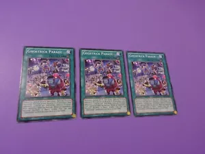 Yu-Gi-Oh! 3 X PRIO-EN063 Ghostrick Parade Common 1st Edition Playset - Picture 1 of 7